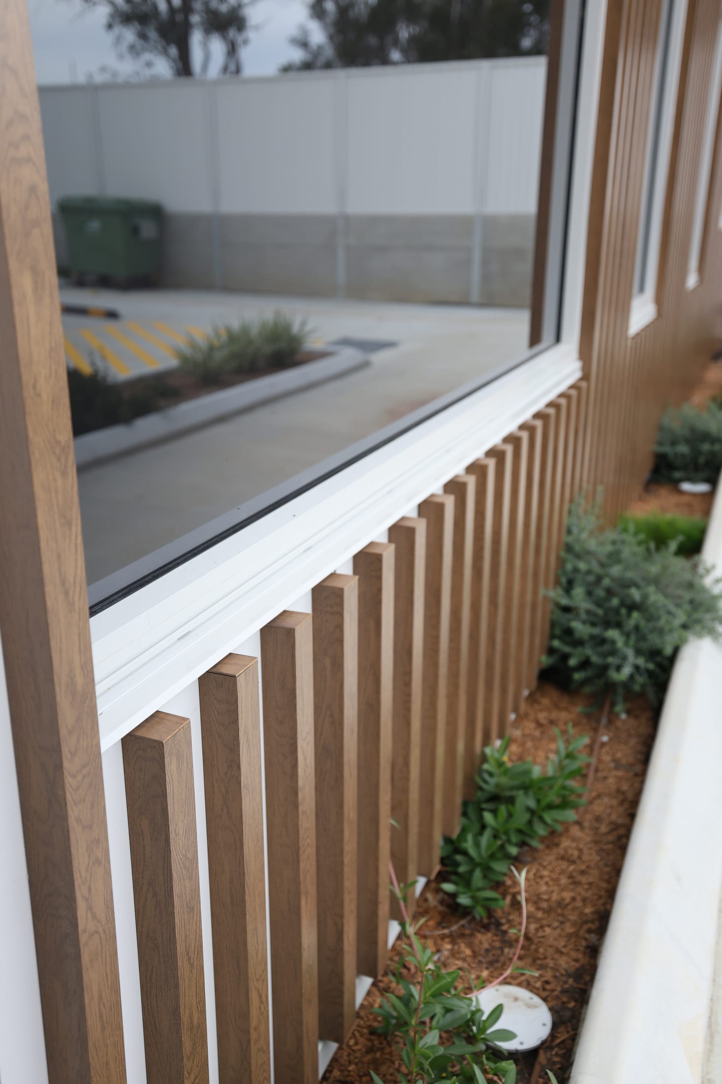 Leppington Childcare timber-look batten facade — photo 4