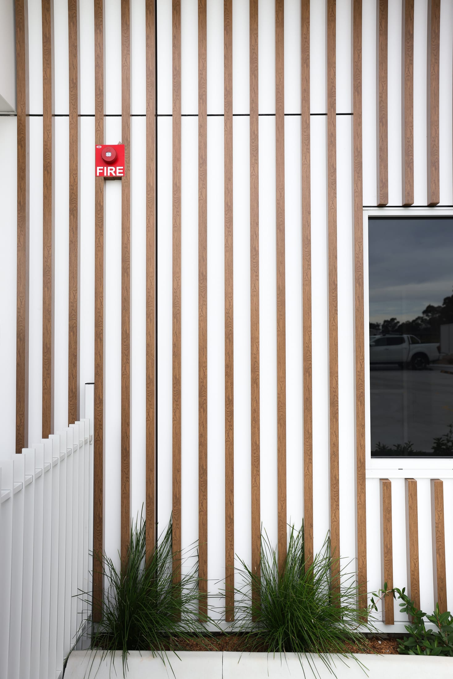 Leppington Childcare timber-look batten facade — photo 9