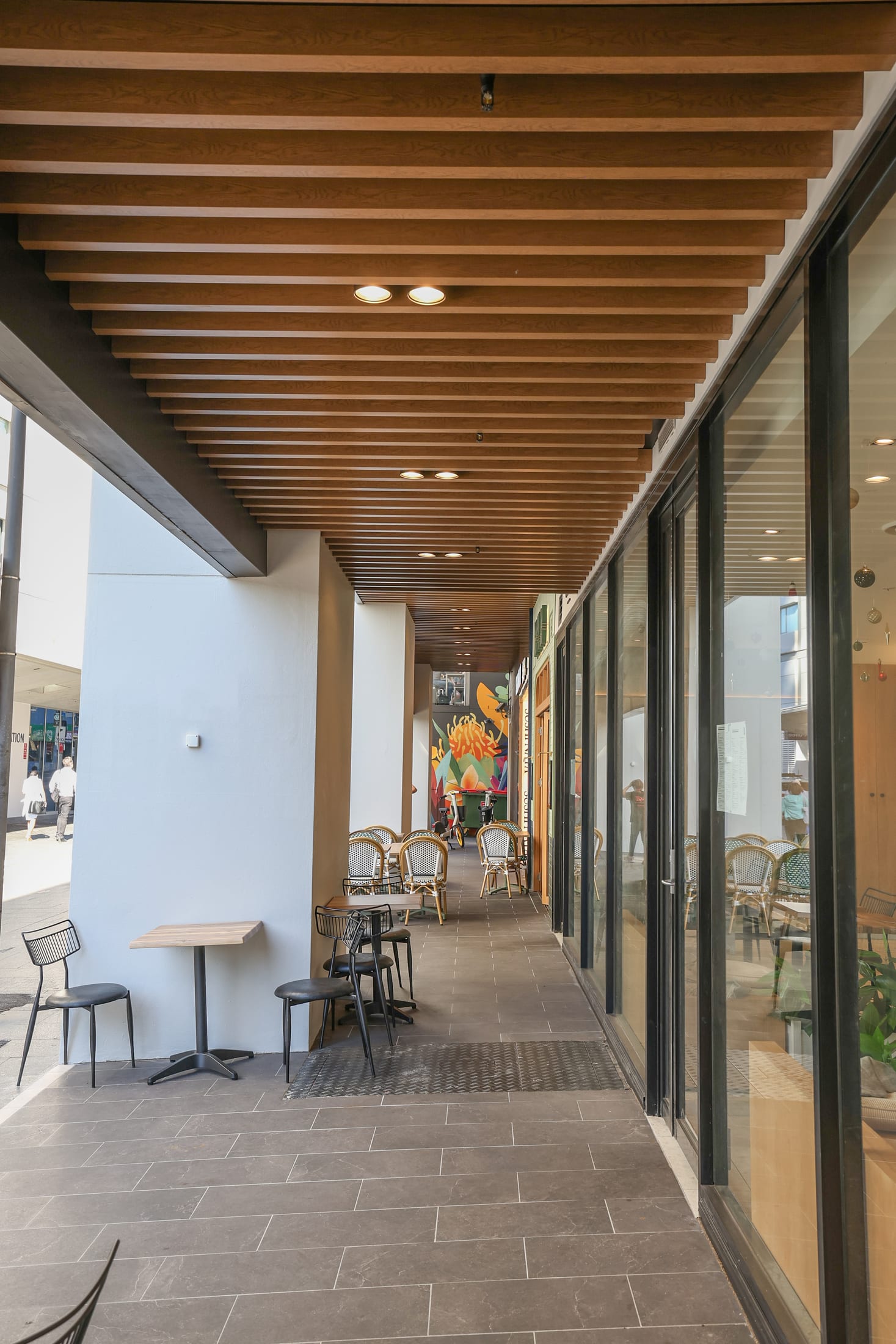 Redfern commercial timber-look batten facade — photo 3